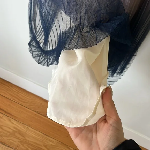 Chicwish- Floral Pleated Dress With Ruffle Detail - L - Picture 12 of 15